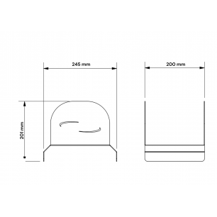 MEDIDAS DE SOPORTE PARA MAGUERA INOX