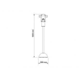 Medidas de Columna mixta para guantes y dispensador electrónico de gel hidroalcohólico