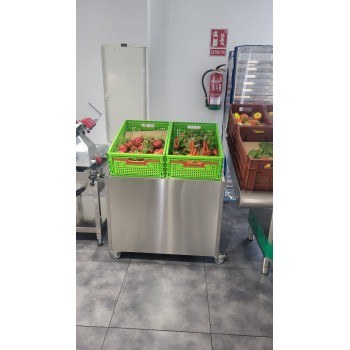 EXPOSITOR DE FRUTAS Y VERDURAS CON RUEDAS