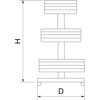 PLANO TECNICO DE EXPOSITOR DE CESTAS