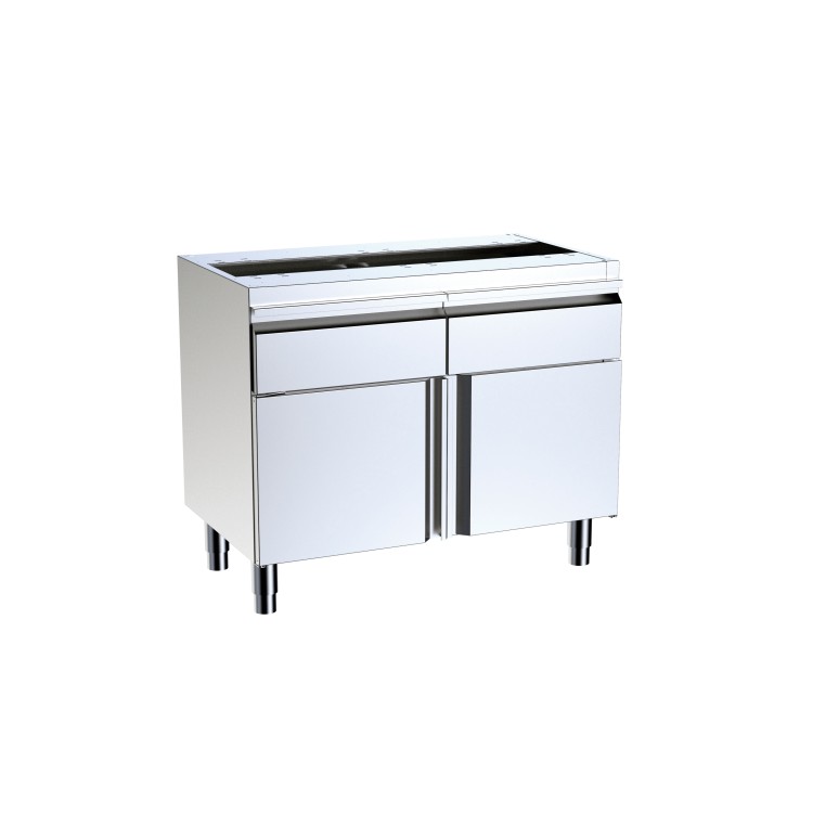 Mueble con cajones y puertas batientes, sin encimera GAMA 700 Mueble con cajones y puertas batientes, sin encimera GAMA 700