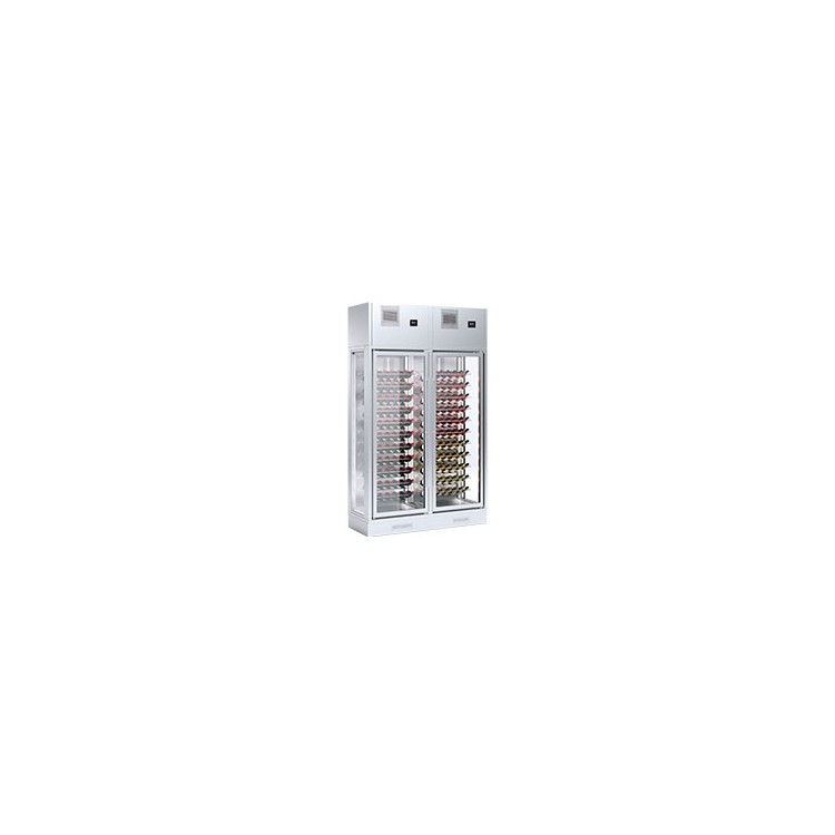 Vinoteca Mural Enolux 2 Puertas Gris 1697x632x2300 mm