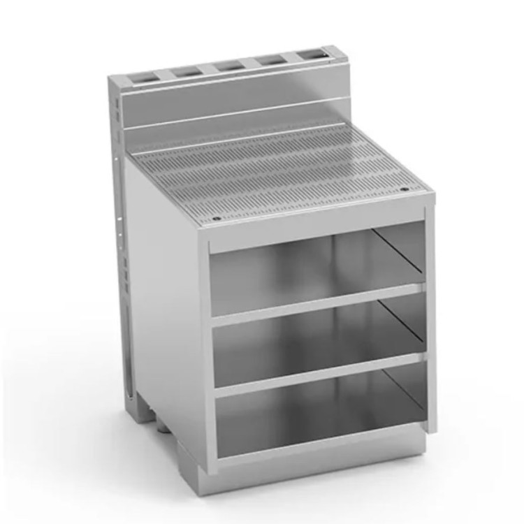 Mueble Estanteria con Encimera Perforada y Muro Tecnico 70x77x85 cm