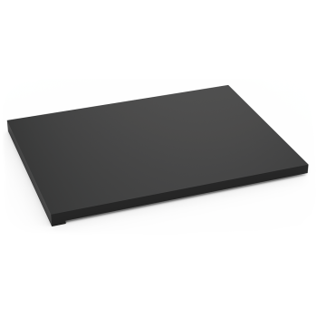 Superficie de trabajo reversible en fibra negra