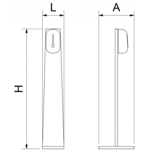 Dimensiones de la columna de Desinfección